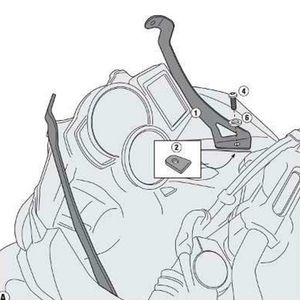 Kit Fixação Givi para Lente 5107DT BMW F700GS 13/17 D5107KIT