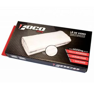 Lã de Vidro p/ Escapamento Moto Nacional e Importada 4 Tempos 33X55X1.5CM Foco Racing