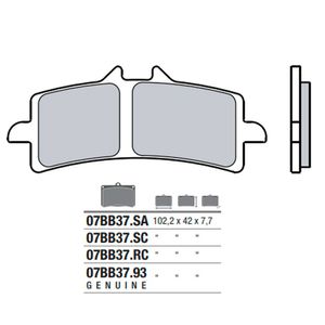 Pastilha de Freio Dianteira Sinterizada HP4/H2/Hayabusa/GSXR 750 (07BB37SA) Brembo