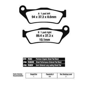 Pastilha de Freio Traseira GS 1200/K 1300 (FA363) EBC
