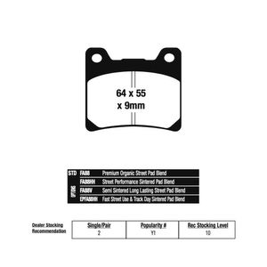 Pastilha de Freio Traseira TDM 850 (FA088HH) EBC