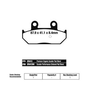 Pastilha de Freio Traseira Burgman 400/650 13/15 (SFA412HH) EBC