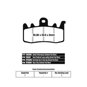Pastilha de Freio Dianteira F800R/ GS 1200/ S1000 XR/ Multistrada 13/17 (FA630HH) EBC