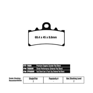 Pastilha de Freio Dianteira KTM Duke 200/390 11/15 (FA606HH) EBC