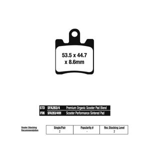 Pastilha de Freio Dianteira Burgman 400 01/07 (SFA283HH) EBC