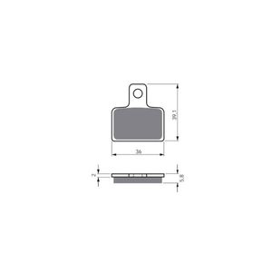 Pastilha de Freio Traseira Sherco/Gasgas 03 (GF173K5LX) Gold Fren