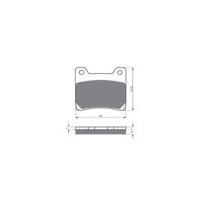 Pastilha de Freio Traseira TDM 850 (GF015S3) Gold Fren