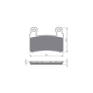 Pastilha de Freio Dianteira CBR 600 98 (GF134S3) Gold Fren