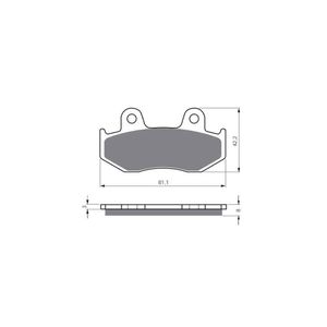 Pastilha de Freio Traseira Burgman 400 99/01 (GF102S3) Gold Fren