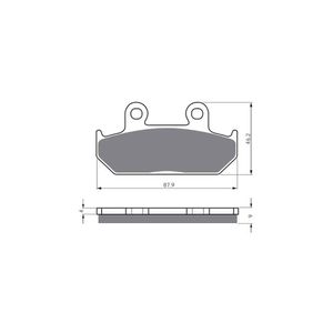 Pastilha de Freio Dianteira Shadow 600 93 (GF024S3) Gold Fren