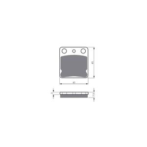 Pastilha de Freio Dianteira CG 150 TITAN 04/05 / KX 65 00/16 (GF144S3) Gold Fren