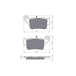 Pastilha de Freio Traseira F 800GS /XT 660/ KTM (GF023S3) Gold Fren
