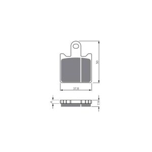 Pastilha de Freio Dianteira ZX6R / Z750 / Z1000 (GF249GP6) Gold Fren