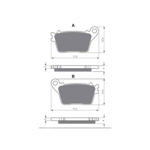 Pastilha de Freio Traseira CBR 600/1000 (GF242S3) Gold Fren
