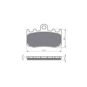Pastilha de Freio Dianteira R1200 GS /K 1300 (GF196S3) Gold Fren