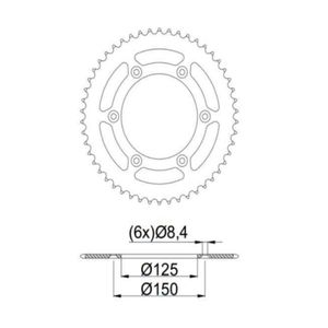 Coroa KTM - Todas 48004 49D Riffel