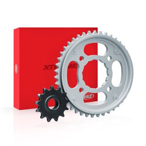Kit Coroa E Pinhão XTZ 250 Lander (Ferro) 46D/15D 2006/2008 Vaz