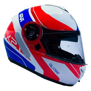 Capacete Givi X21 Challenger Graphic Globe Escamoteável