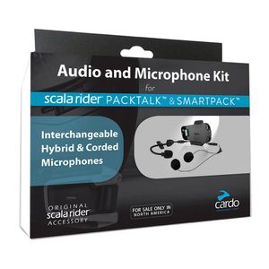 Kit Áudio / Microphone para Intercomunicador Scala Rider Packtalk/Smartpack Cardo
