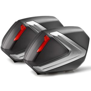 Par Baú Givi Lateral Monokey Lente Vermelha 37L V37N