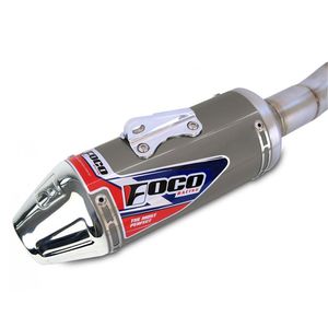 Escapamento Completo CRF 250F Strong F1 Alto Brilho Foco Racing