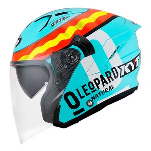 Capacete KYT NFJ Jaume Masia Leopard Aberto