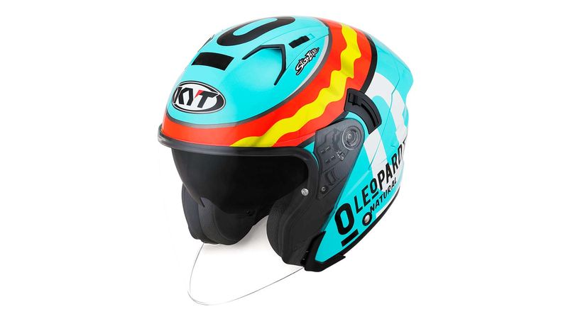 Capacete KYT NFJ Jaume Masia Leopard Aberto Zelão Racing