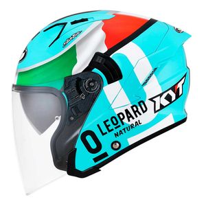 Capacete KYT NFJ Dennis Foggia Leopard Aberto