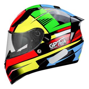 Capacete GP Tech V128 Flag com Viseira Solar