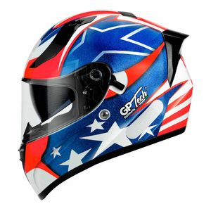 Capacete GP Tech V128 USA com Viseira Solar