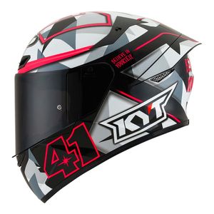 Capacete KYT TT Course Espargaro 2018 Fuxia