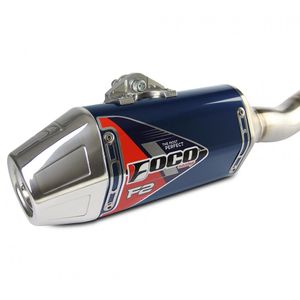 Escapamento Completo CRF 250F Strong F2 Alto Brilho Foco Racing