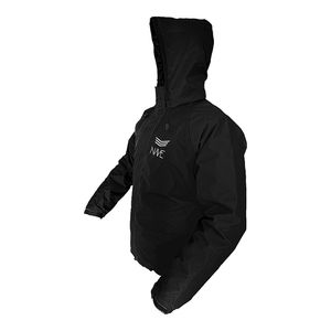 Conjunto Capa de Chuva Nave Full Black Com Capuz