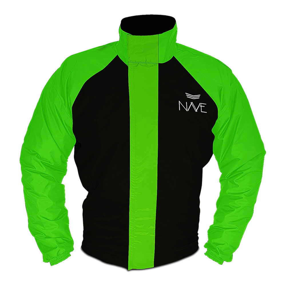 Conjunto Capa de Chuva Nave Bicolor Com Capuz
