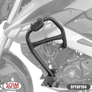Protetor de Motor com Pedaleiras Bajaj Dominar 160 23+ (SPTOP704) Scam