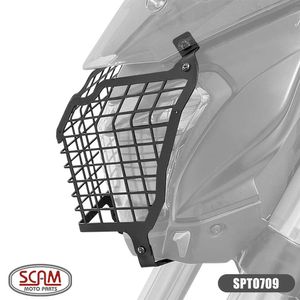 Protetor de Farol Aço Carbono Bajaj Dominar 400 23+ (SPTO709) Scam