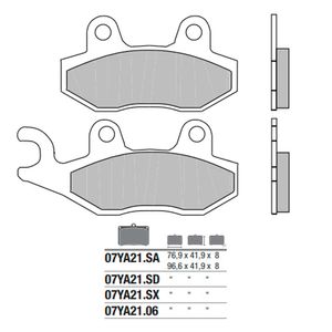 Pastilha de Freio Traseira Tiger Explorer 1200 (07YA2106) Brembo