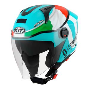 Capacete KYT D-City Dennis Foggia Leopard Aberto