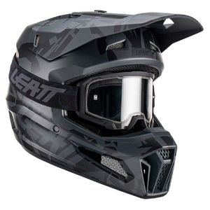 Capacete Leatt Moto 3.5 Com Óculos