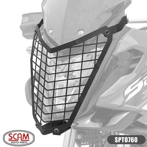 Protetor de Farol Aço Carbono Honda Sahara 300 2024+ (SPTO760) Scam