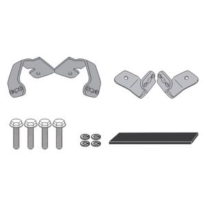 Kit Adaptador Givi Suporte Lateral Específico Honda NC750X 21/23 1192KITBR