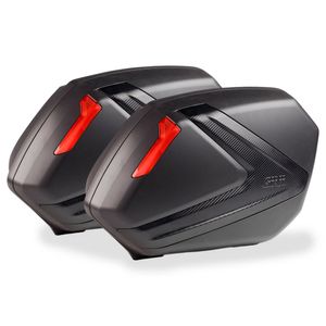 Par Baú Givi Monokey Lateral Tampa Preta 37L V37NN