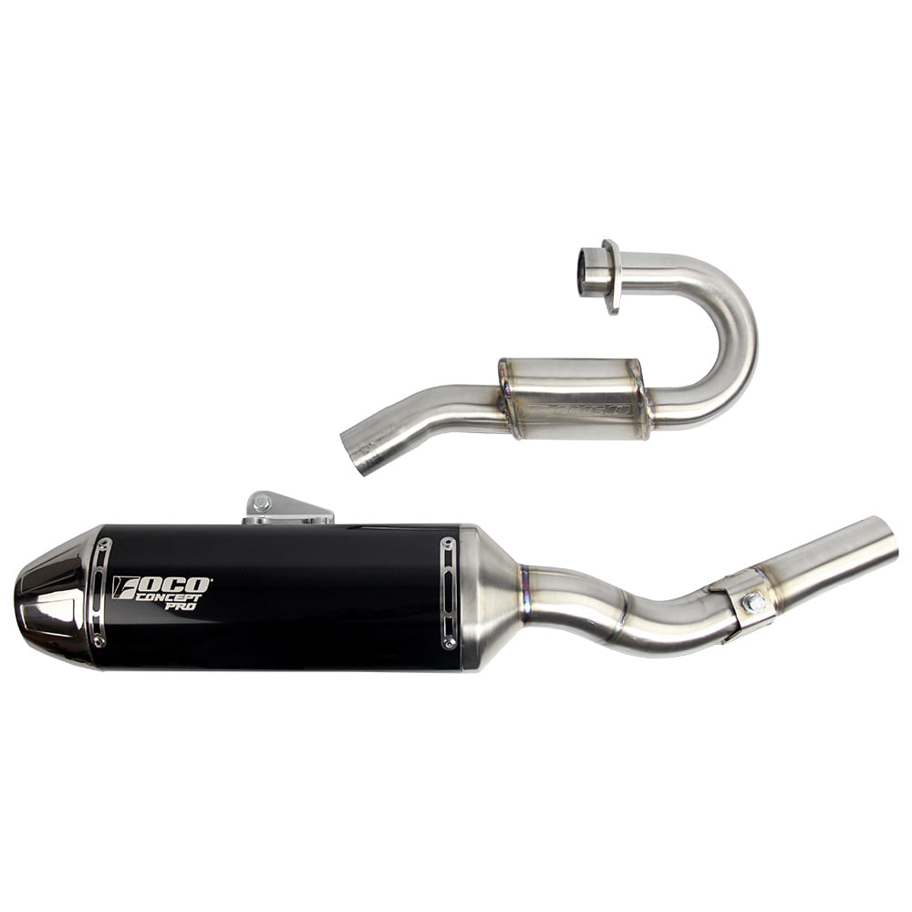 Escapamento Completo Kawasaki KXF 250 2025 Longo F3 Alto Brilho