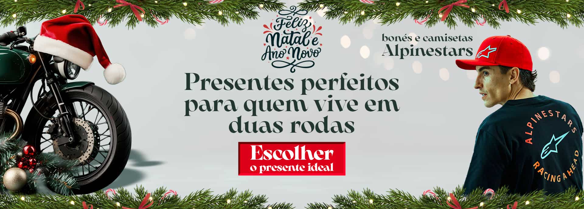 Natal Camisas e Bones Alpinestars